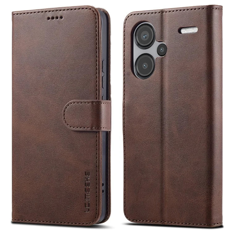 LC.IMEEKE For Xiaomi Redmi Note 13 Pro+ 5G Case Calf Texture Leather Wallet Folio Flip Phone Cover
