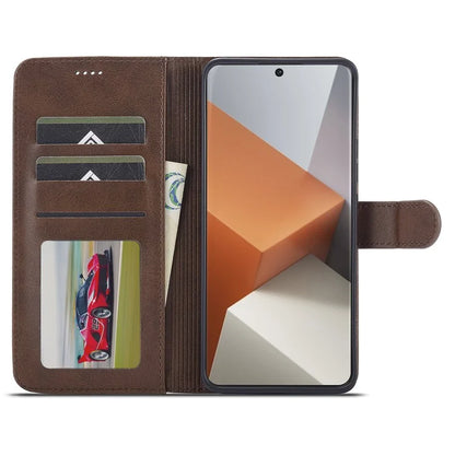 LC.IMEEKE For Xiaomi Redmi Note 13 Pro+ 5G Case Calf Texture Leather Wallet Folio Flip Phone Cover