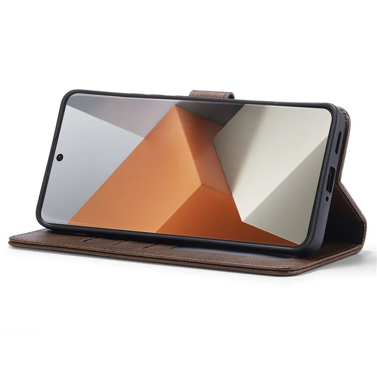 LC.IMEEKE For Xiaomi Redmi Note 13 Pro+ 5G Case Calf Texture Leather Wallet Folio Flip Phone Cover