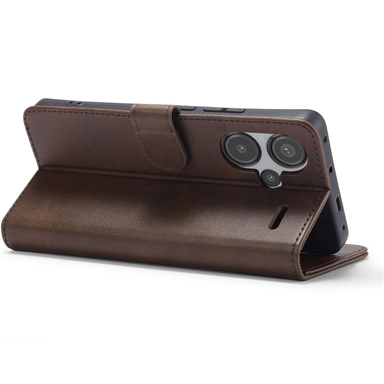 LC.IMEEKE For Xiaomi Redmi Note 13 Pro+ 5G Case Calf Texture Leather Wallet Folio Flip Phone Cover