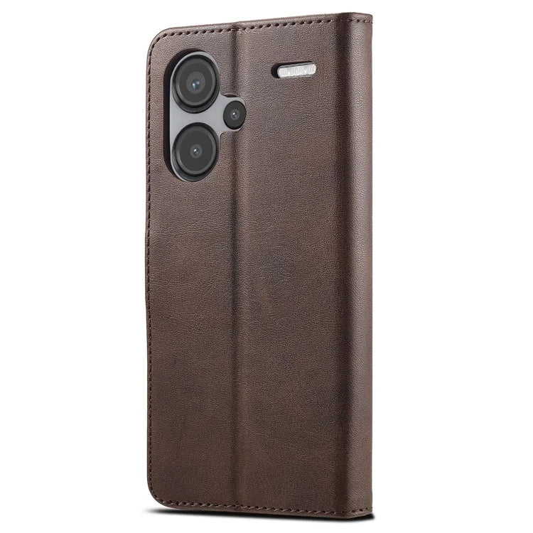 LC.IMEEKE For Xiaomi Redmi Note 13 Pro+ 5G Case Calf Texture Leather Wallet Folio Flip Phone Cover