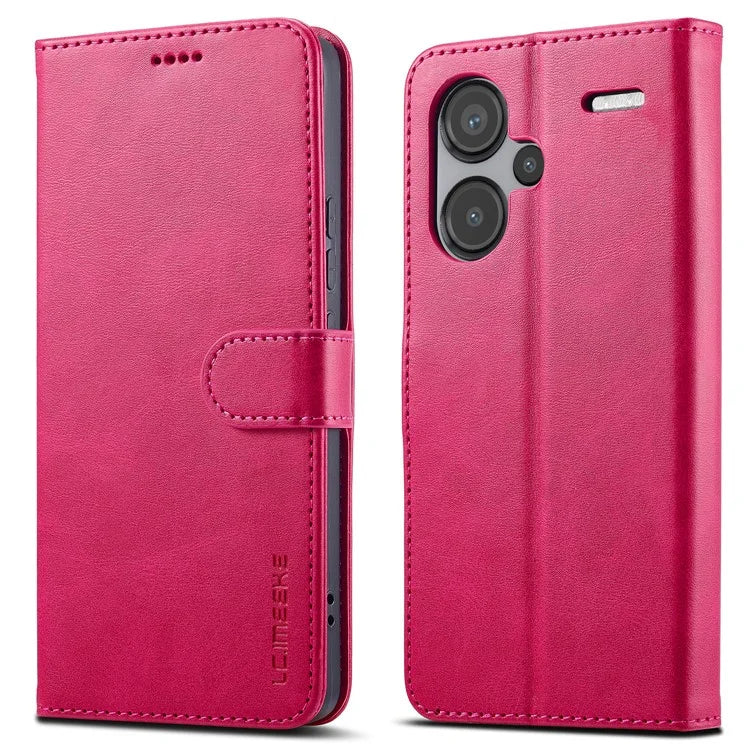 LC.IMEEKE For Xiaomi Redmi Note 13 Pro+ 5G Case Calf Texture Leather Wallet Folio Flip Phone Cover