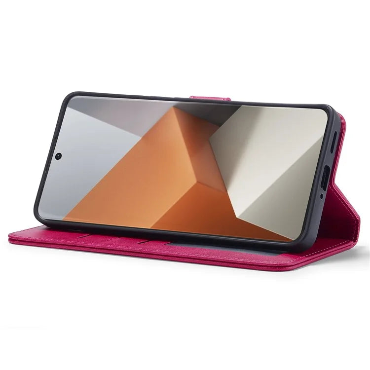 LC.IMEEKE For Xiaomi Redmi Note 13 Pro+ 5G Case Calf Texture Leather Wallet Folio Flip Phone Cover
