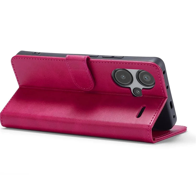 LC.IMEEKE For Xiaomi Redmi Note 13 Pro+ 5G Case Calf Texture Leather Wallet Folio Flip Phone Cover
