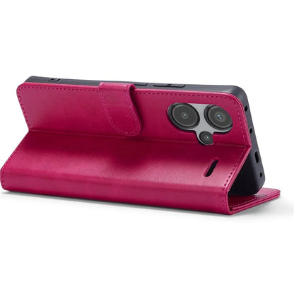 LC.IMEEKE For Xiaomi Redmi Note 13 Pro+ 5G Case Calf Texture Leather Wallet Folio Flip Phone Cover