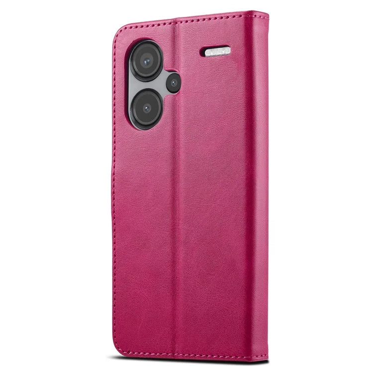 LC.IMEEKE For Xiaomi Redmi Note 13 Pro+ 5G Case Calf Texture Leather Wallet Folio Flip Phone Cover