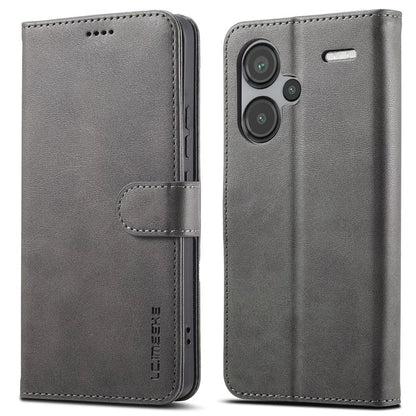 LC.IMEEKE For Xiaomi Redmi Note 13 Pro+ 5G Case Calf Texture Leather Wallet Folio Flip Phone Cover