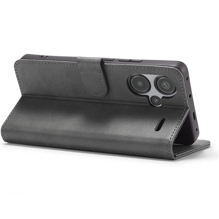 LC.IMEEKE For Xiaomi Redmi Note 13 Pro+ 5G Case Calf Texture Leather Wallet Folio Flip Phone Cover