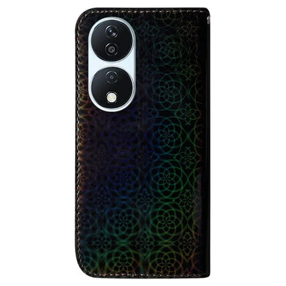 For Honor X7b 4G / Play 50 Plus 5G Wallet Case Dazzling Flower Pattern PU Leather Cover