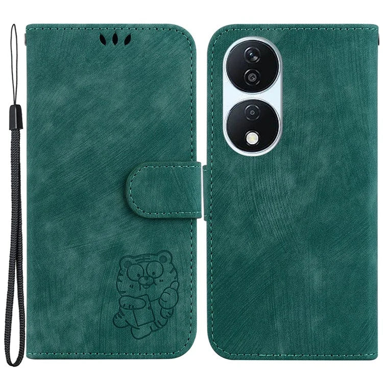 For Honor X7b 4G / Play 50 Plus 5G Phone Case Tiger Pattern Wallet Cover