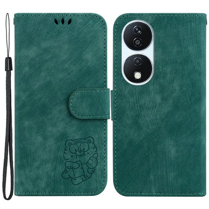 For Honor X7b 4G / Play 50 Plus 5G Phone Case Tiger Pattern Wallet Cover