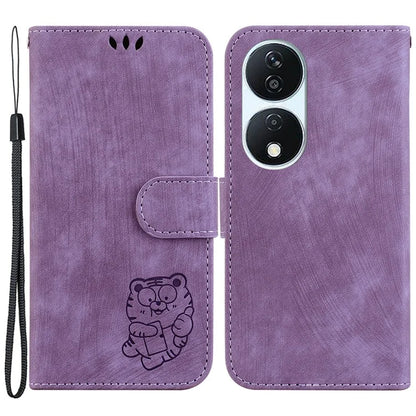 For Honor X7b 4G / Play 50 Plus 5G Phone Case Tiger Pattern Wallet Cover