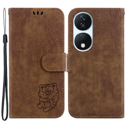 For Honor X7b 4G / Play 50 Plus 5G Phone Case Tiger Pattern Wallet Cover