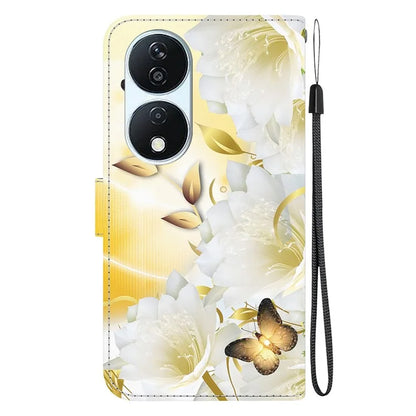 For Honor X7b 4G / Play 50 Plus 5G Phone Case with Strap PU Leather Cover