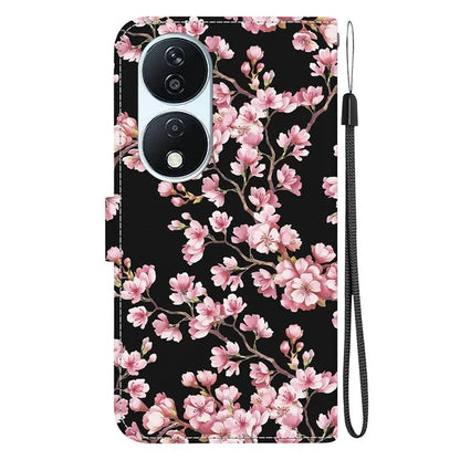 For Honor X7b 4G / Play 50 Plus 5G Phone Case with Strap PU Leather Cover