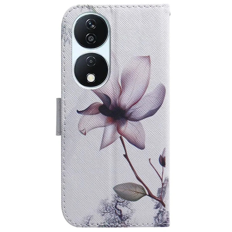For Honor X7b 4G / Play 50 Plus 5G Leather Case Pattern Printing Wallet Phone Cover