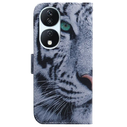 For Honor X7b 4G / Play 50 Plus 5G Leather Case Pattern Printing Wallet Phone Cover