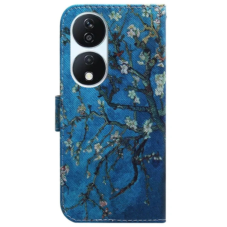 For Honor X7b 4G / Play 50 Plus 5G Leather Case Pattern Printing Wallet Phone Cover