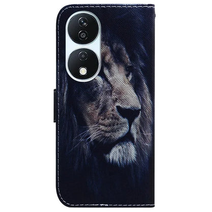 For Honor X7b 4G / Play 50 Plus 5G Leather Case Pattern Printing Wallet Phone Cover