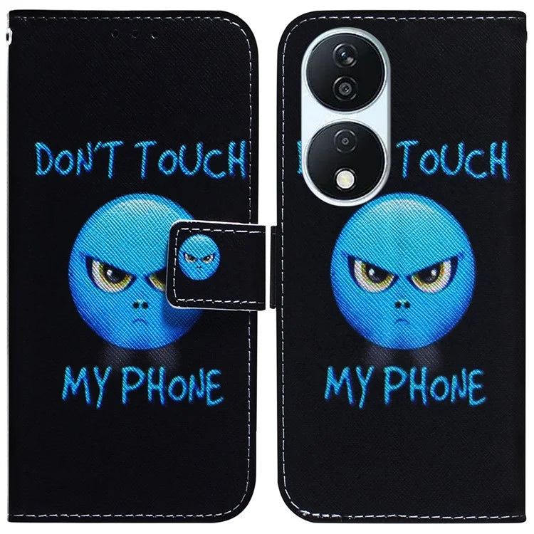 For Honor X7b 4G / Play 50 Plus 5G Leather Case Pattern Printing Wallet Phone Cover