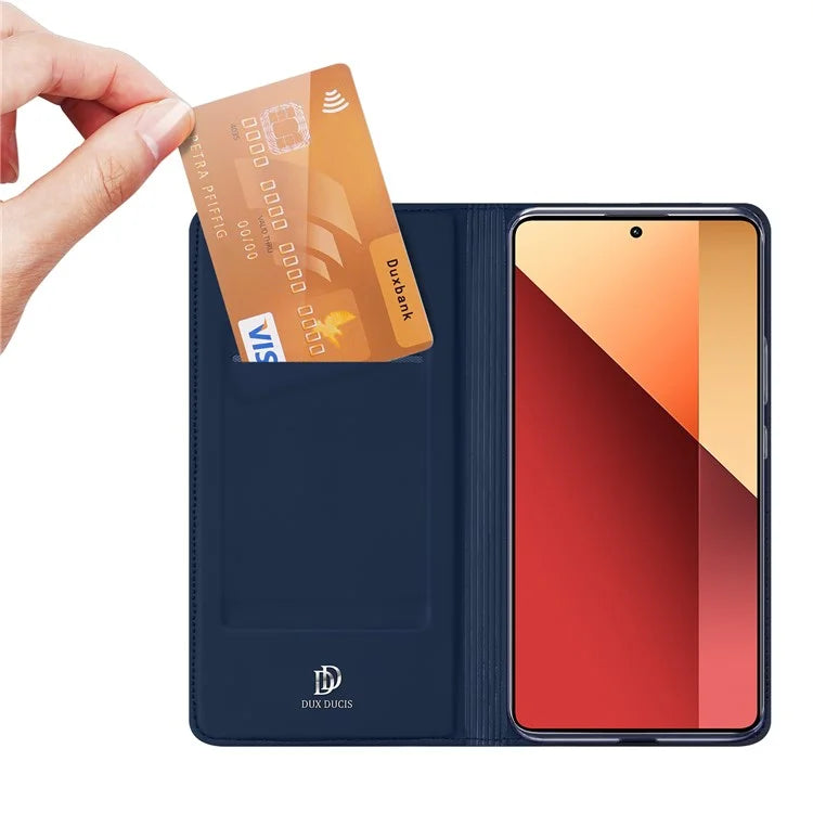 DUX DUCIS Skin Pro Series For Xiaomi Redmi Note 13 Pro 4G / Poco M6 Pro 4G Phone Case Card Slots PU Leather Cover