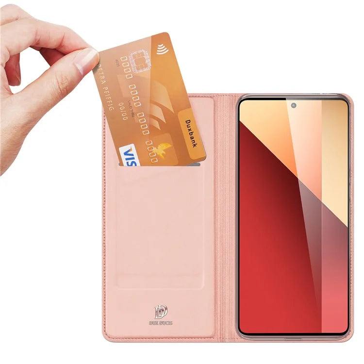 DUX DUCIS Skin Pro Series For Xiaomi Redmi Note 13 Pro 4G / Poco M6 Pro 4G Phone Case Card Slots PU Leather Cover