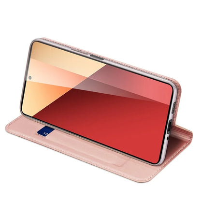 DUX DUCIS Skin Pro Series For Xiaomi Redmi Note 13 Pro 4G / Poco M6 Pro 4G Phone Case Card Slots PU Leather Cover