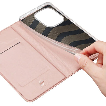 DUX DUCIS Skin Pro Series For Xiaomi Redmi Note 13 Pro 4G / Poco M6 Pro 4G Phone Case Card Slots PU Leather Cover