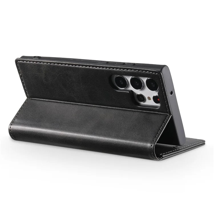 SUTENI For Samsung Galaxy S24 Ultra Case Magnetic Closing Flip Leather Phone Cover