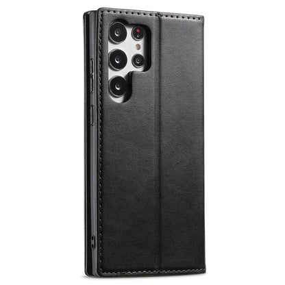 SUTENI For Samsung Galaxy S24 Ultra Case Magnetic Closing Flip Leather Phone Cover