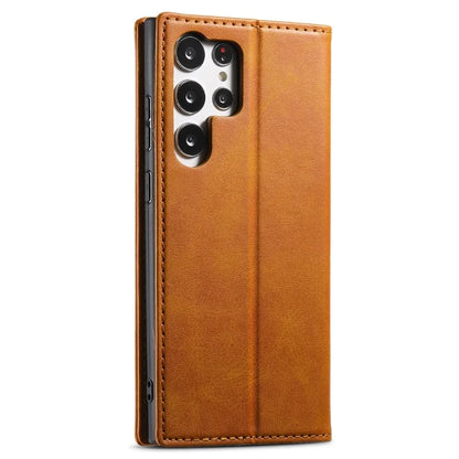 SUTENI For Samsung Galaxy S24 Ultra Case Magnetic Closing Flip Leather Phone Cover