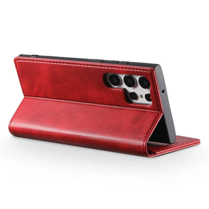 SUTENI For Samsung Galaxy S24 Ultra Case Magnetic Closing Flip Leather Phone Cover