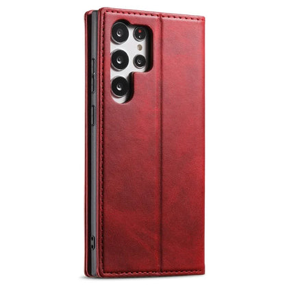 SUTENI For Samsung Galaxy S24 Ultra Case Magnetic Closing Flip Leather Phone Cover