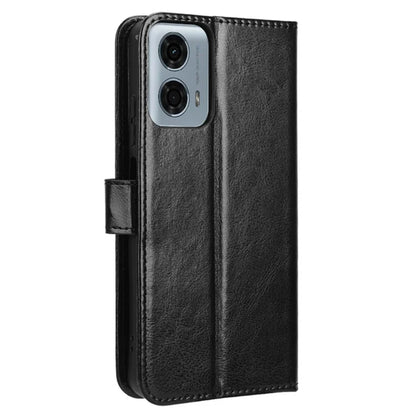 For Motorola Moto G34 5G Case Crazy Horse Texture Leather Wallet Stand Anti-drop Cell Phone Cover