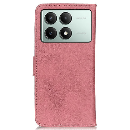 KHAZNEH For Xiaomi Redmi K70E 5G / Poco X6 Pro 5G Wallet Phone Case Cowhide Texture Leather Cover