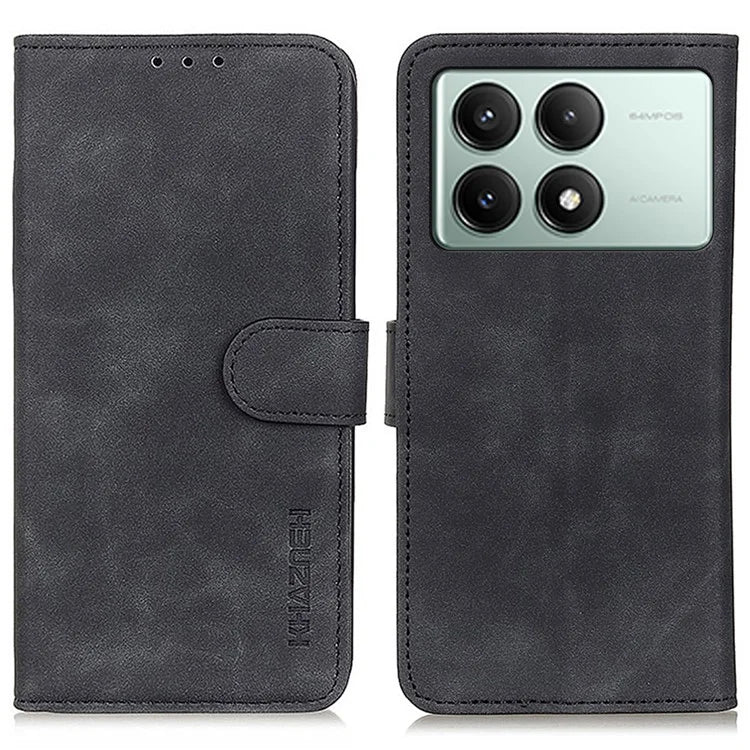 KHAZNEH For Xiaomi Redmi K70E 5G / Poco X6 Pro 5G Wallet Case Retro PU Leather Phone Cover Stand