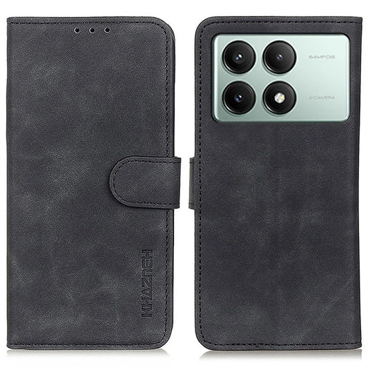 KHAZNEH For Xiaomi Redmi K70E 5G / Poco X6 Pro 5G Wallet Case Retro PU Leather Phone Cover Stand