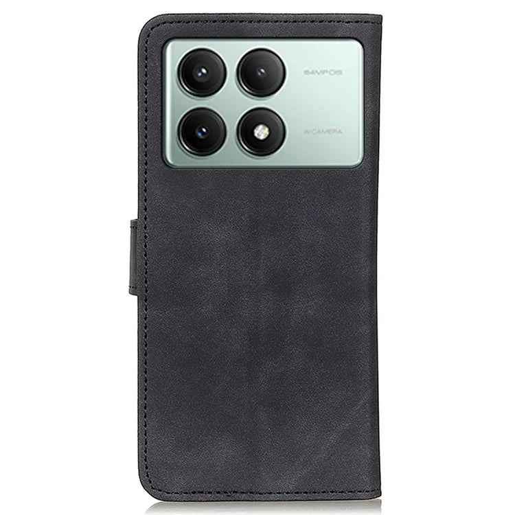 KHAZNEH For Xiaomi Redmi K70E 5G / Poco X6 Pro 5G Wallet Case Retro PU Leather Phone Cover Stand