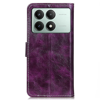 For Xiaomi Redmi K70E 5G / Poco X6 Pro 5G Case Retro Crazy Horse Texture PU Leather Wallet Phone Cover
