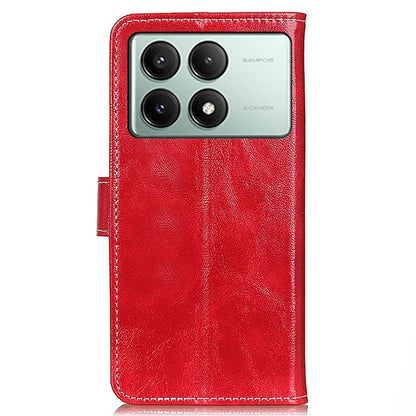 For Xiaomi Redmi K70E 5G / Poco X6 Pro 5G Case Retro Crazy Horse Texture PU Leather Wallet Phone Cover