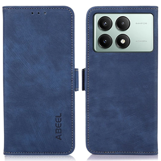 ABEEL For Xiaomi Redmi K70E 5G / Poco X6 Pro 5G Leather Cover Side Magnetic Clasp Wallet Phone Case