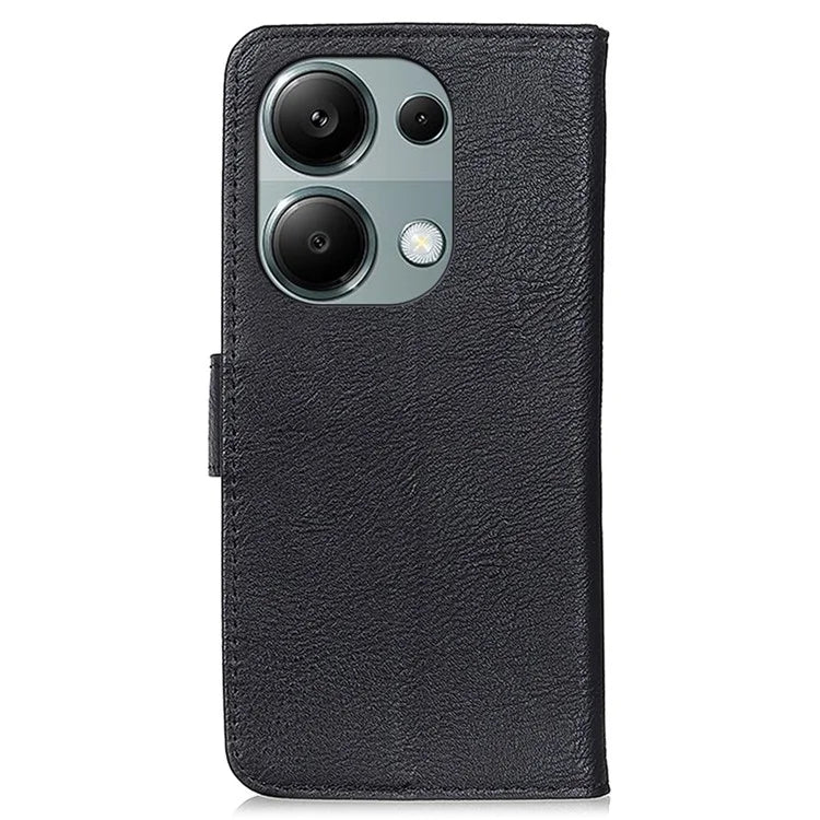 KHAZNEH For Xiaomi Redmi Note 13 Pro 4G / Poco M6 Pro 4G Wallet Case Cowhide Texture Leather Phone Cover