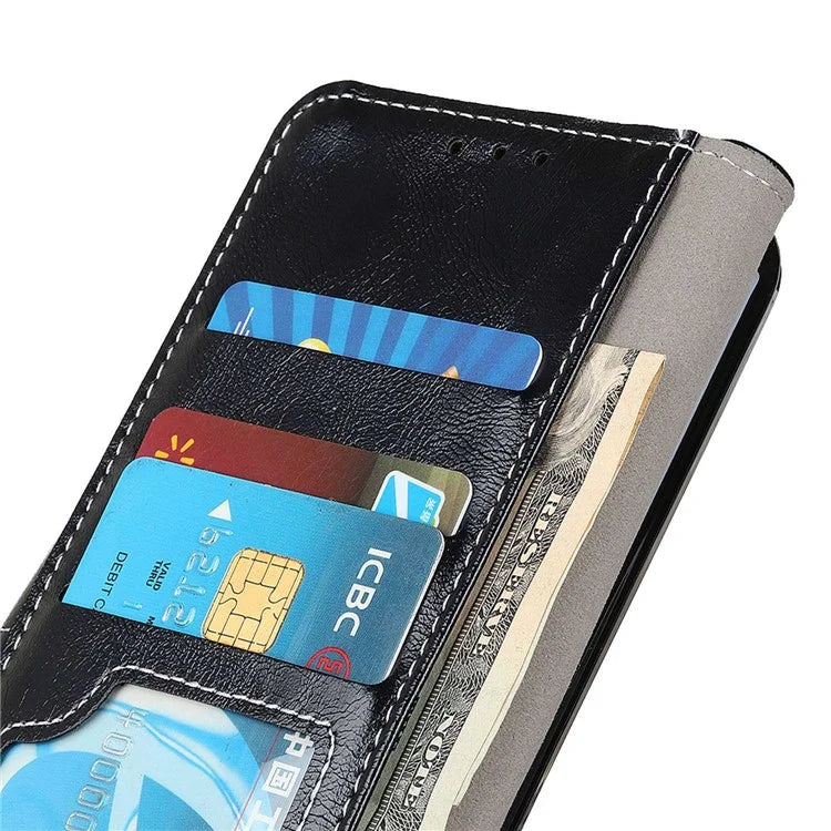 For Xiaomi Redmi Note 13 Pro 4G / Poco M6 Pro 4G Wallet Phone Case Retro Crazy Horse Texture PU Leather Cover