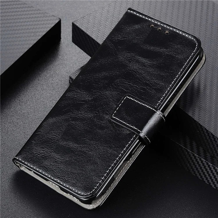 For Xiaomi Redmi Note 13 Pro 4G / Poco M6 Pro 4G Wallet Phone Case Retro Crazy Horse Texture PU Leather Cover