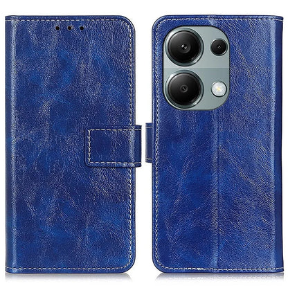 For Xiaomi Redmi Note 13 Pro 4G / Poco M6 Pro 4G Wallet Phone Case Retro Crazy Horse Texture PU Leather Cover