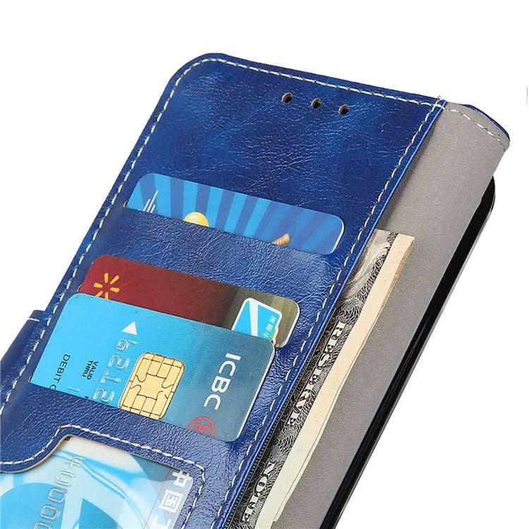 For Xiaomi Redmi Note 13 Pro 4G / Poco M6 Pro 4G Wallet Phone Case Retro Crazy Horse Texture PU Leather Cover