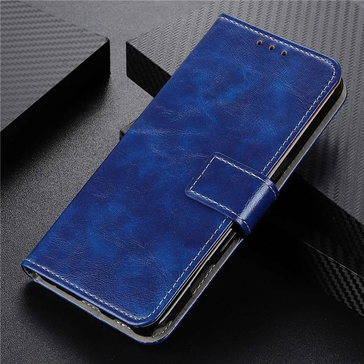 For Xiaomi Redmi Note 13 Pro 4G / Poco M6 Pro 4G Wallet Phone Case Retro Crazy Horse Texture PU Leather Cover