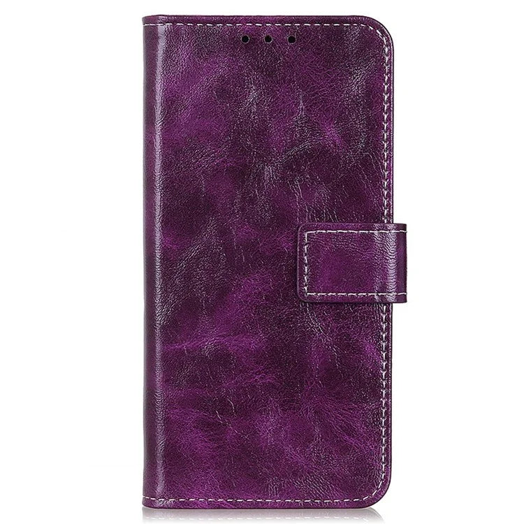 For Xiaomi Redmi Note 13 Pro 4G / Poco M6 Pro 4G Wallet Phone Case Retro Crazy Horse Texture PU Leather Cover