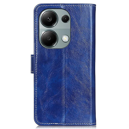 For Xiaomi Redmi Note 13 4G Case Retro PU Leather Wallet Stand Drop Resistant Phone Cover