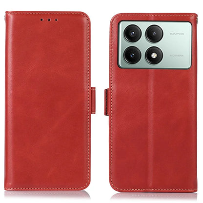 For Xiaomi Redmi K70E 5G / Poco X6 Pro 5G Phone Case Genuine Cow Leather Wallet Folding Stand Cover